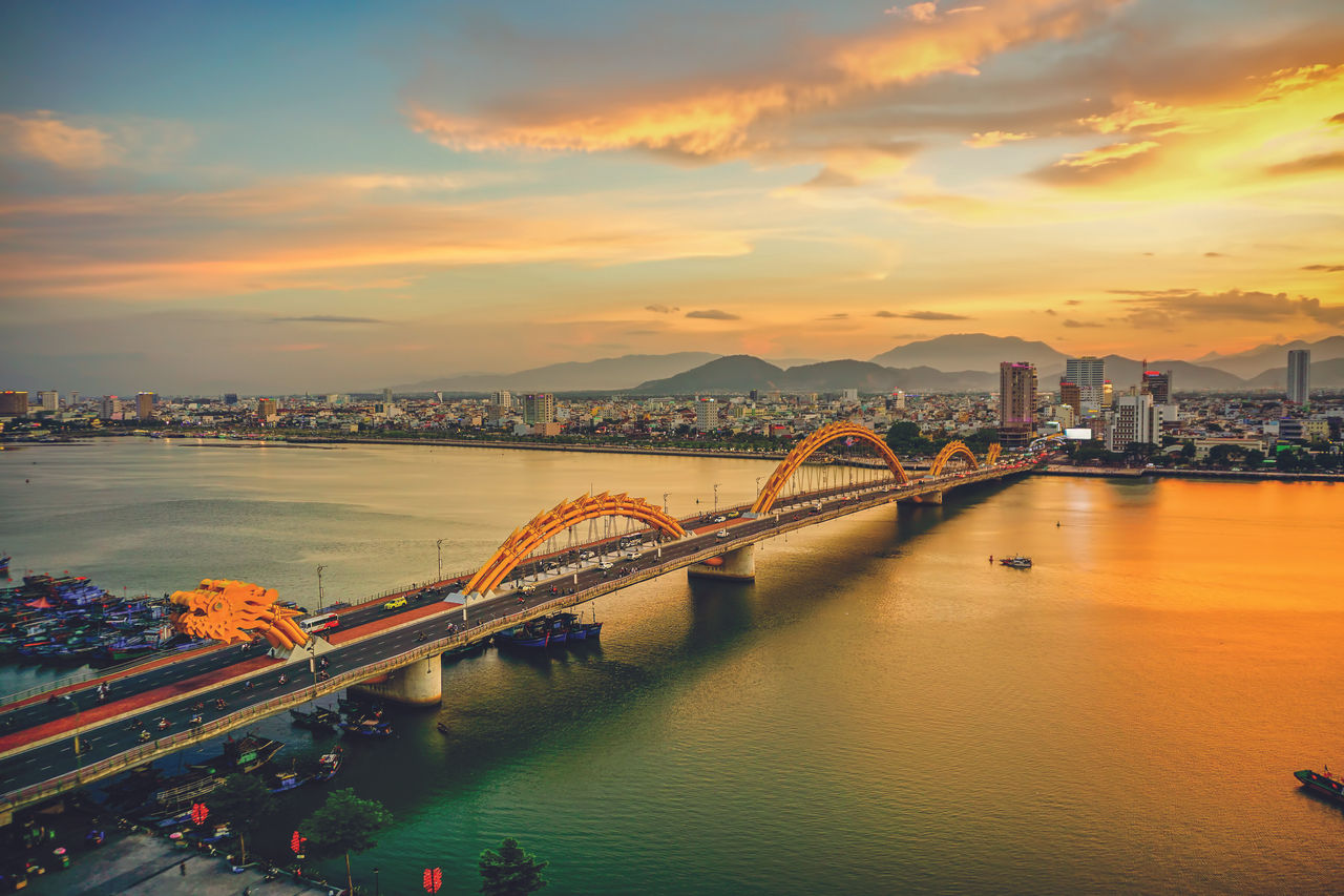 Da Nang, Vietnam: Dragon bridge at sunset.                ; Shutterstock ID 1124340731; NP: CS Viet Nam