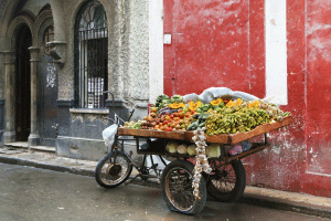 Barrow of a street vendor in Havana, Cuba 