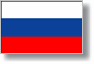 Russia flag with shadow border
