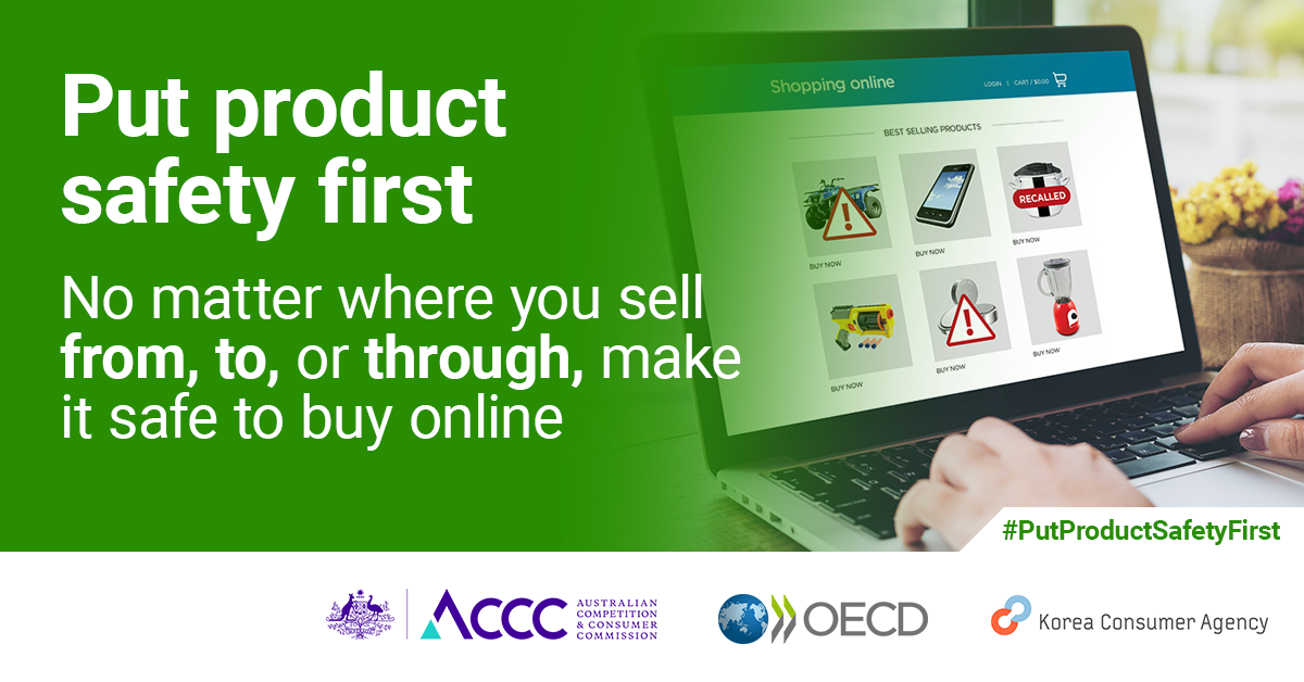 Put product safety first: No matter where you sell from, to, or through, make it safe to buy online