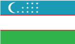 Uzbekistan flag 150x89 px
