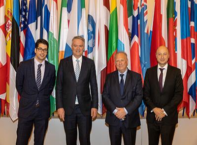 2021 Ministerial Council Meeting: Atanas Pekanov, Deputy Prime Minister for the Management of EU Funds, Bulgaria, Mathias Cormann, OECD Secretary-General, Sveltan Stoev, Minister of Foreign Affairs, Bulgaria, Valeri Belchev, Minister of Finance, Bulgaria