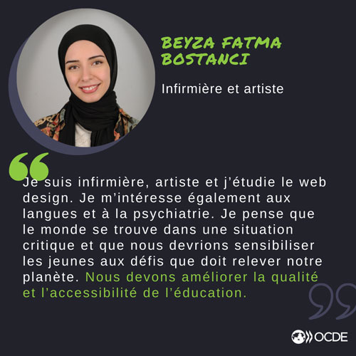 © Beyza Fatma Bostanci, membre du Groupe Youthwise de l'OCDE 2022